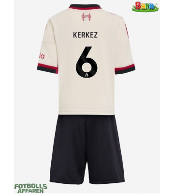 Liverpool Milos Kerkez #6 Bortaställ Barn 2025-26 Kortärmad (+ Korta byxor)